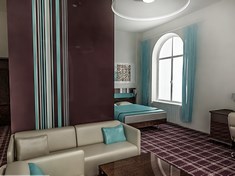 2fk-projekt-wnetrz-wroclaw-legnica-boleslawiec-hotel-pokoj-brazowy-niebieski-tapeta