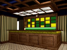 2fk-projekt-wnetrz-klasyczny-irlandzki-pub-drewno-bar-witraz-led-zielony-zolty